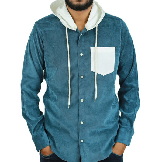 Solid Corduroy Hoodie | CD-006